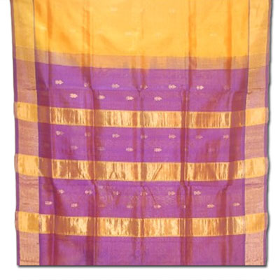 "Mustard  color Venkatagiri cotton Silk ( seico) Saree -HSNM-38 - Click here to View more details about this Product